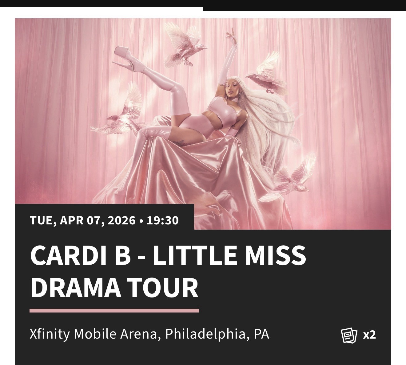 Official Platinum — Floor 1 • Row 3 • Pair of seats • Incredible close view