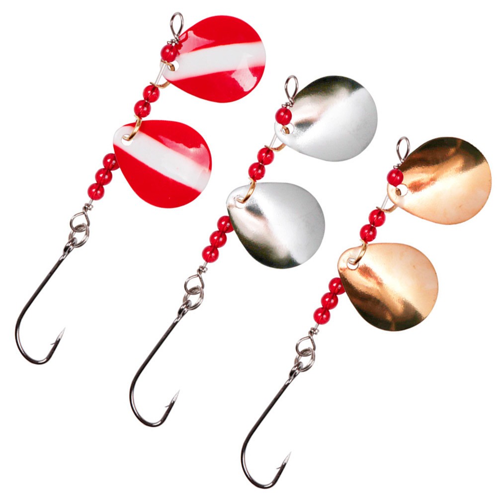  3pcs Metal Head Hook Fishing Baits Sequins Fishing Baits Fresh Lures Fishing