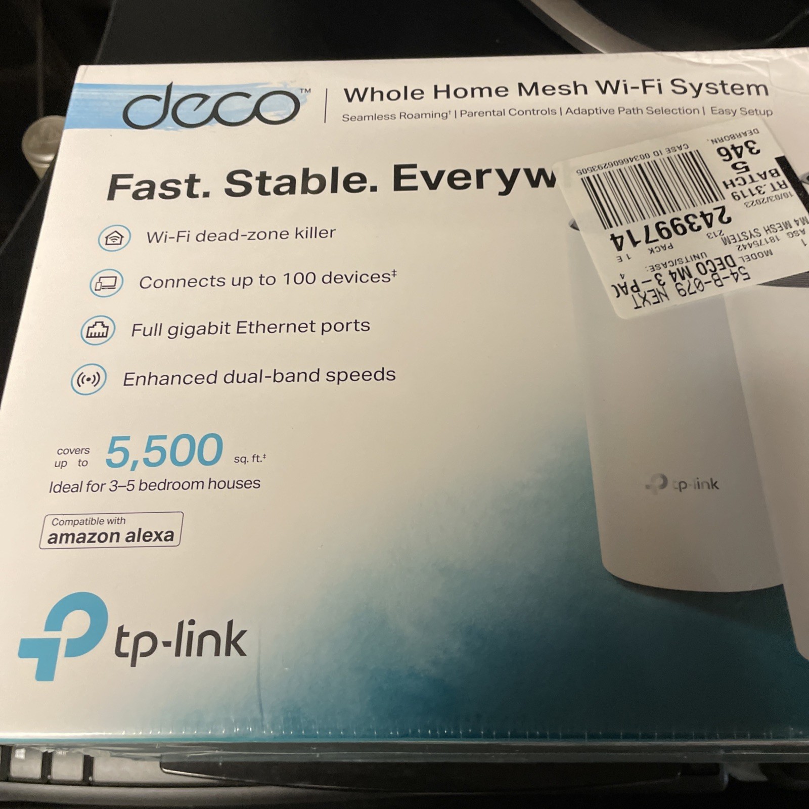 TP-LINK Mesh Wi-Fi System Deco M4 (3-pack) - SEALED, NEW