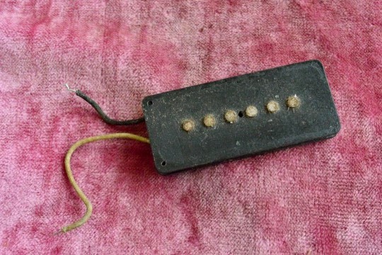 Vintage 1959 Fender PRE-CBS Jazzmaster Black Bobbin Pickup 1960's South Magnet