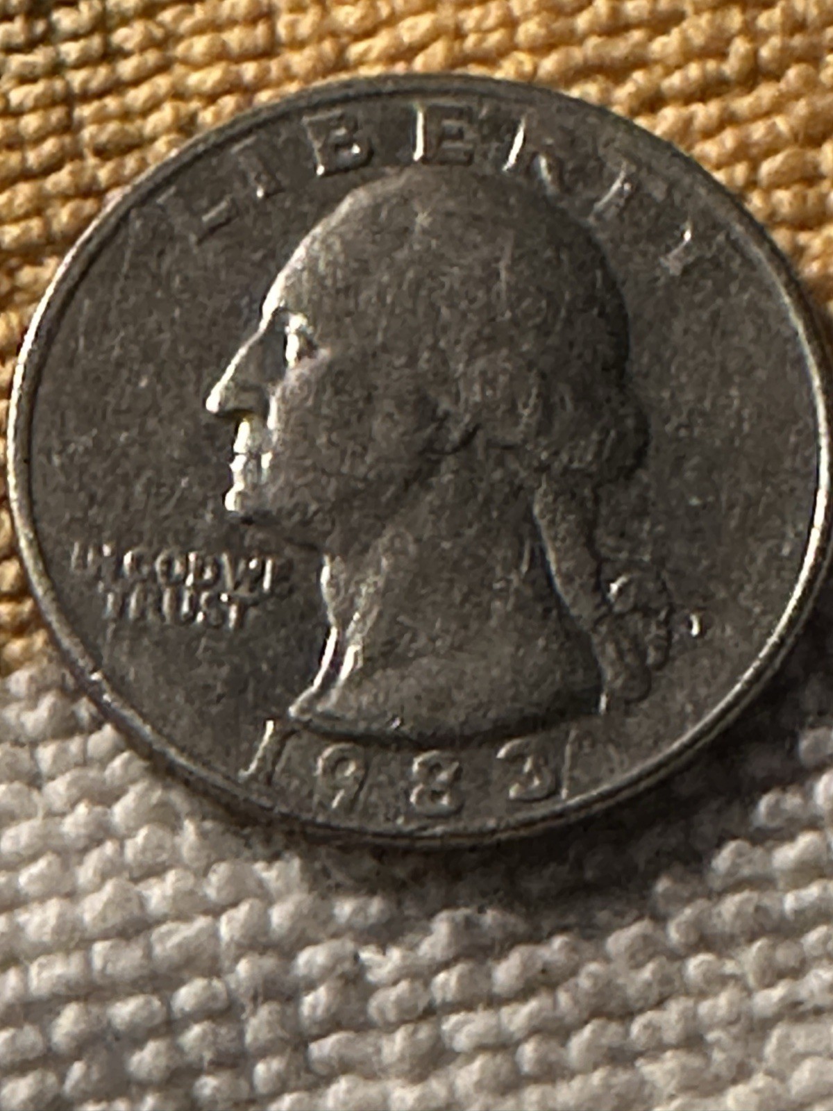 1983-P Washington Quarter Rare Error Coin