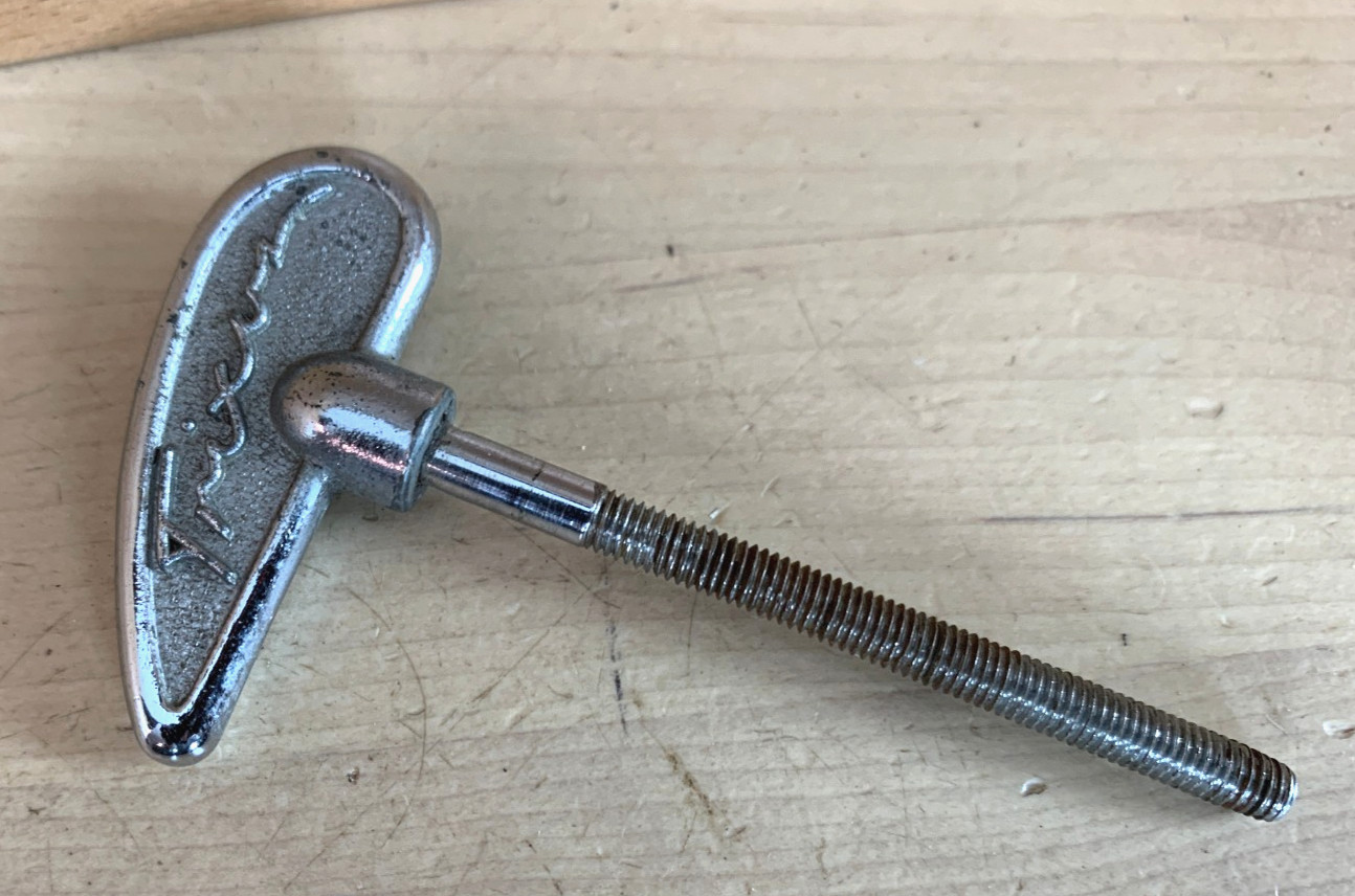 TRIXON 60s 70s Vtg Bass Kick Drum TENSION T-ROD Bolt Part 5mm x 65mm Germany