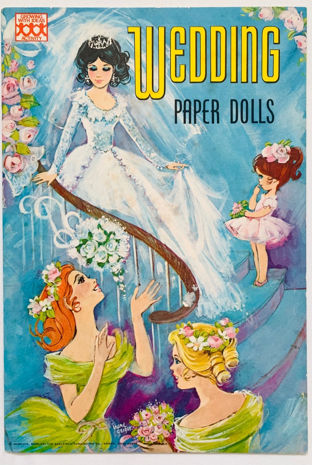 Saalfield "Wedding Paper Dolls" 1971 Original Vintage Paper Dolls- UNCUT