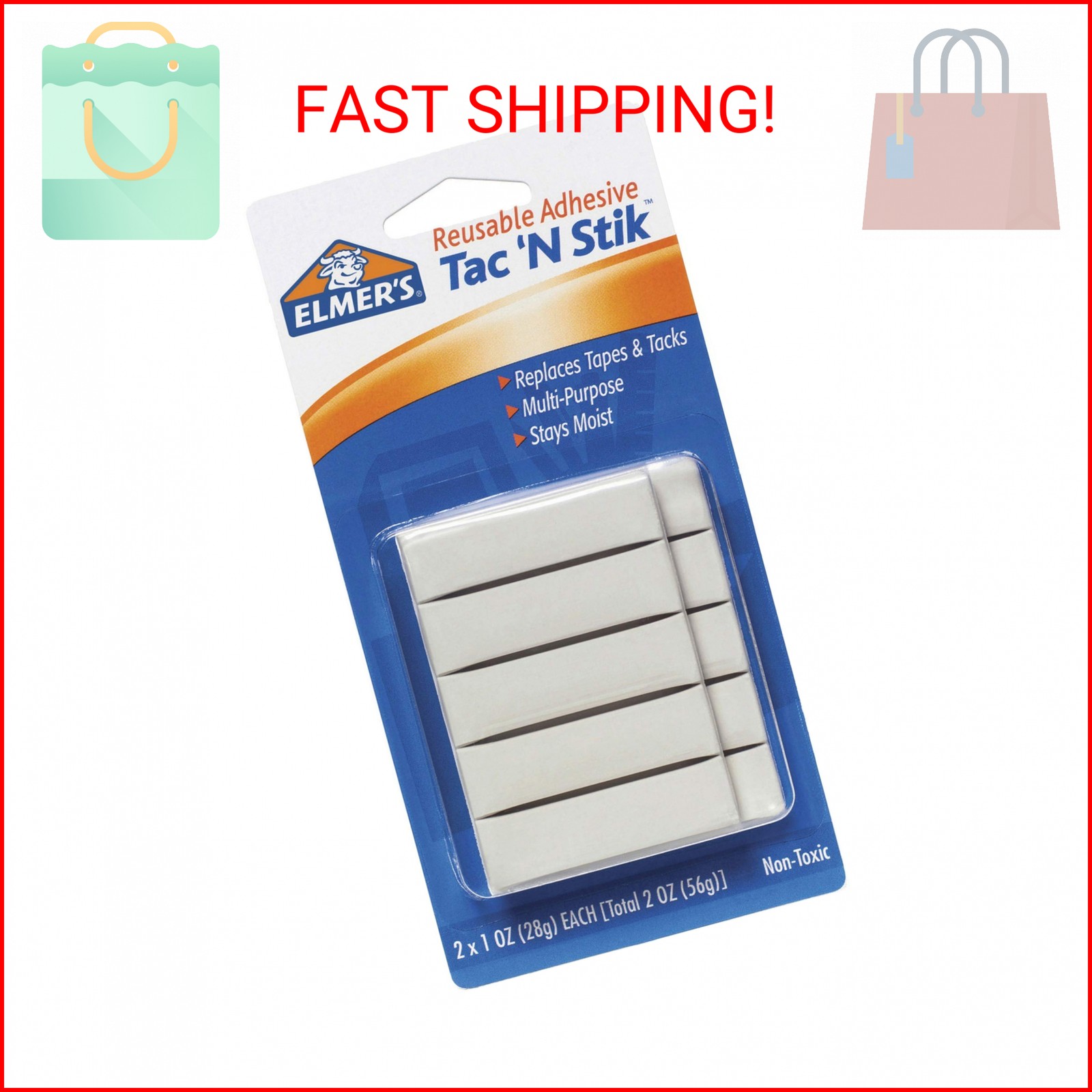 Elmer's Tac 'N Stik Reusable Adhesive