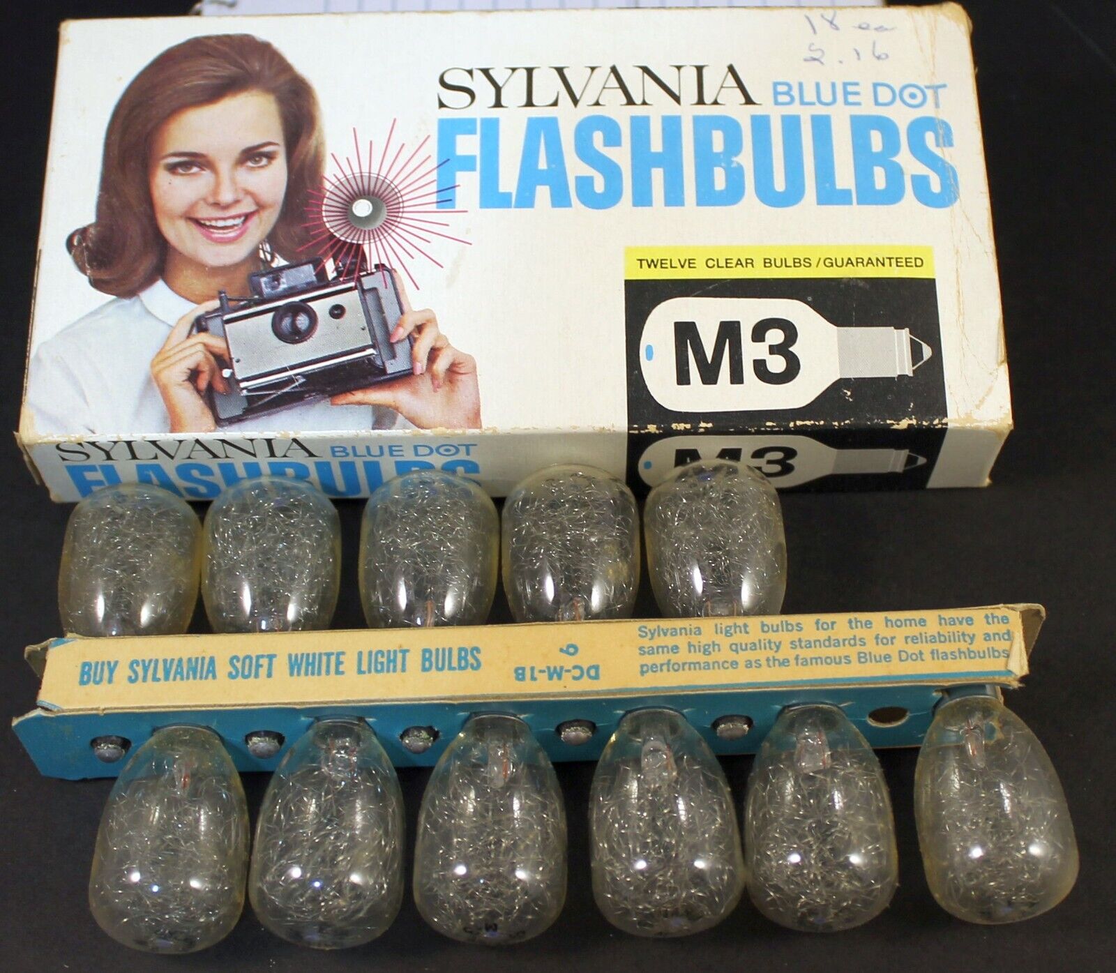 Vintage Sylvania M3 Flashbulbs 11 In Original Box