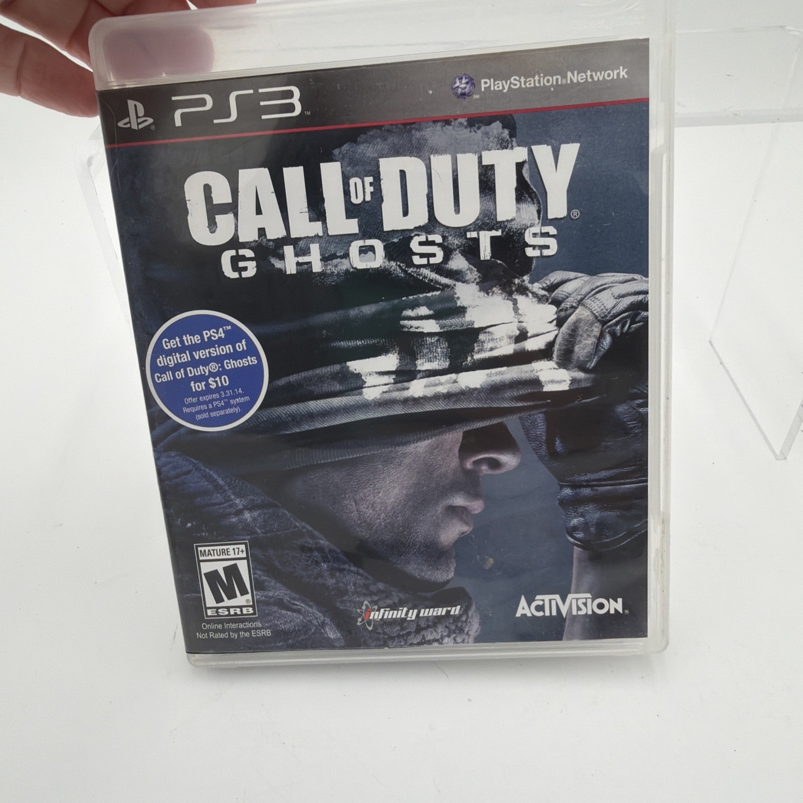 Call Of Duty Ghosts Activision Sony PlayStation 3 Video Game Case Manual Only