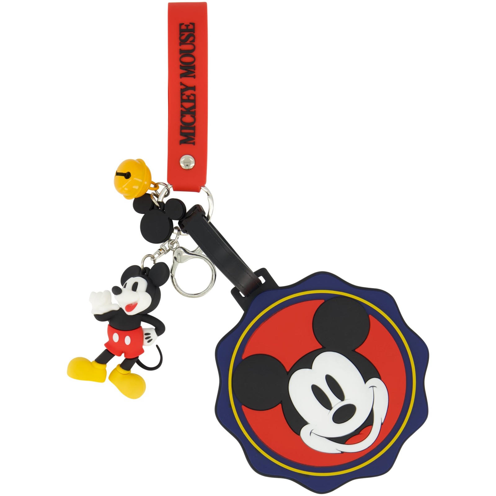 FUL Disney Mickey 2-Piece Suitcase Tag and 3D Lanyard Set with Adjustable Str...