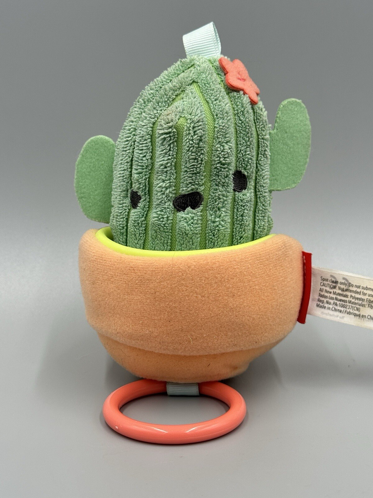 Skip Hop Retracting Vibrating Plush Cactus in Pot Stuffed Animal Baby Toy 5”