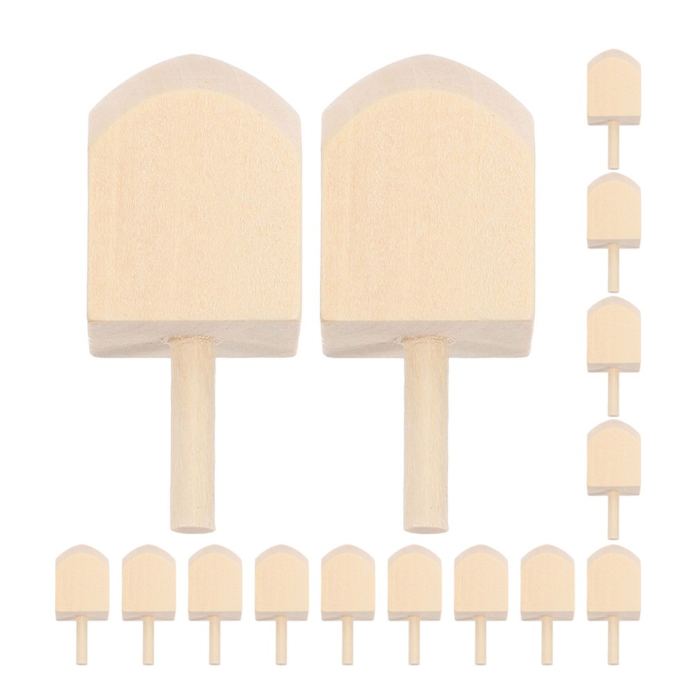 20 Pcs Chanukah Dreidel Wood Craft Wooden Tops Hanukkah Gyro Toys