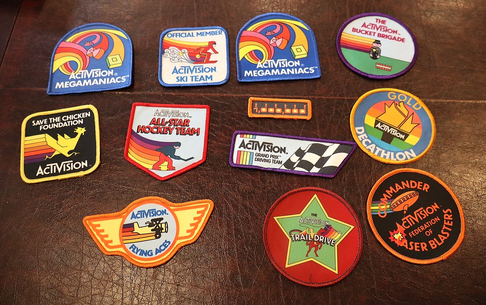 1980s VINTAGE Activision Patches BUNDLE ATARI 2600 5200 Rare!