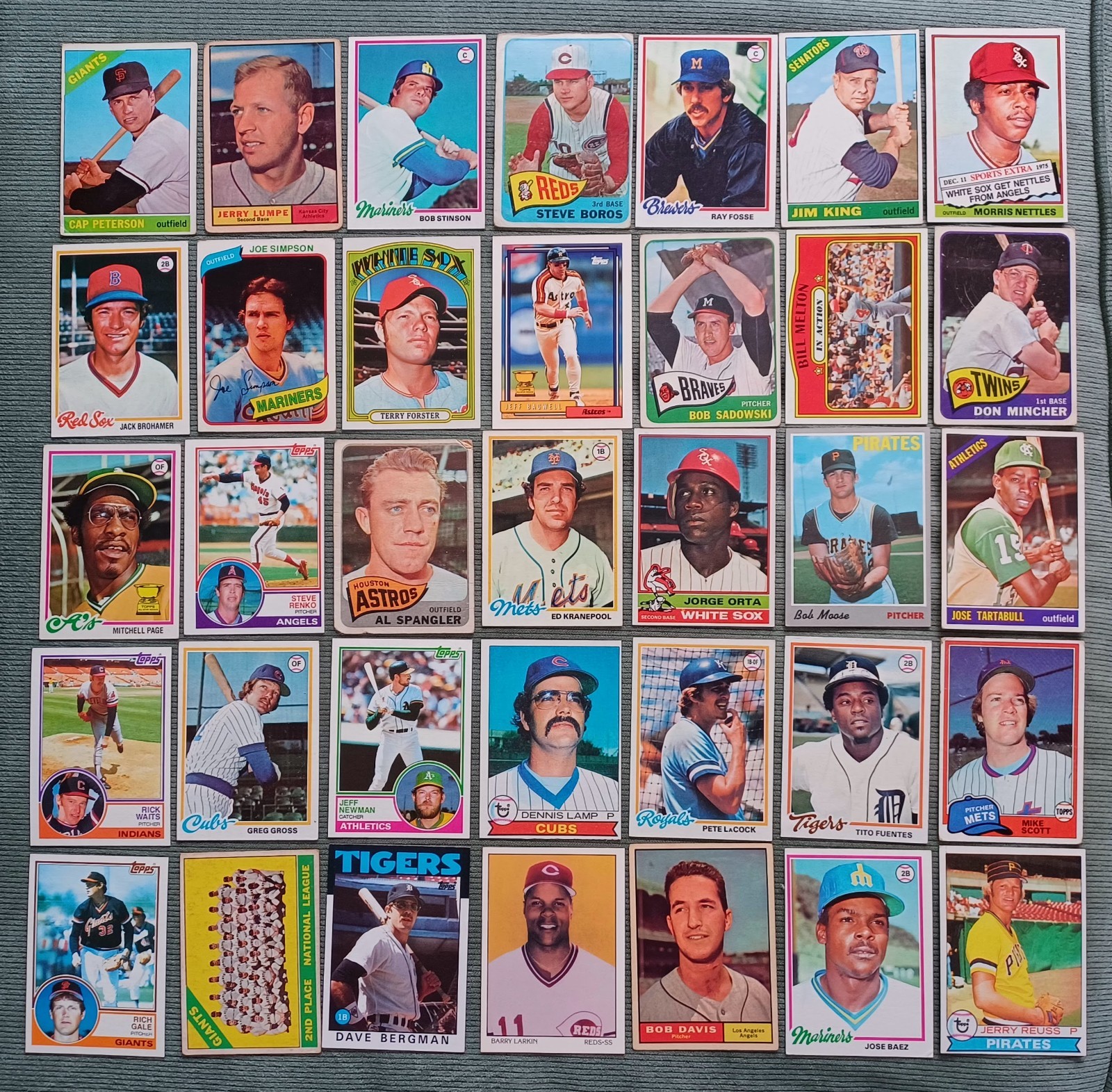 VINTAGE BASEBALL TRADING CARD COLLECTION! WHITE SOX NEW YORK METS SENATORS TOPPS