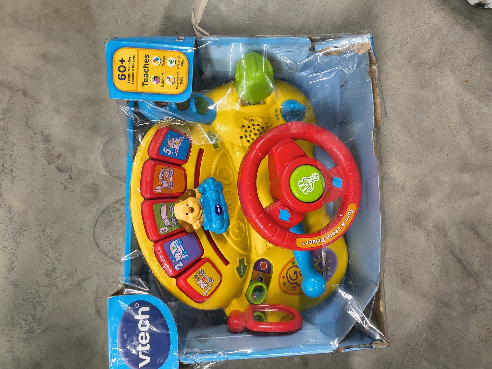 vtrch Turn and Learn Driver Electronic Learning Toy for Ages 3-6 Years