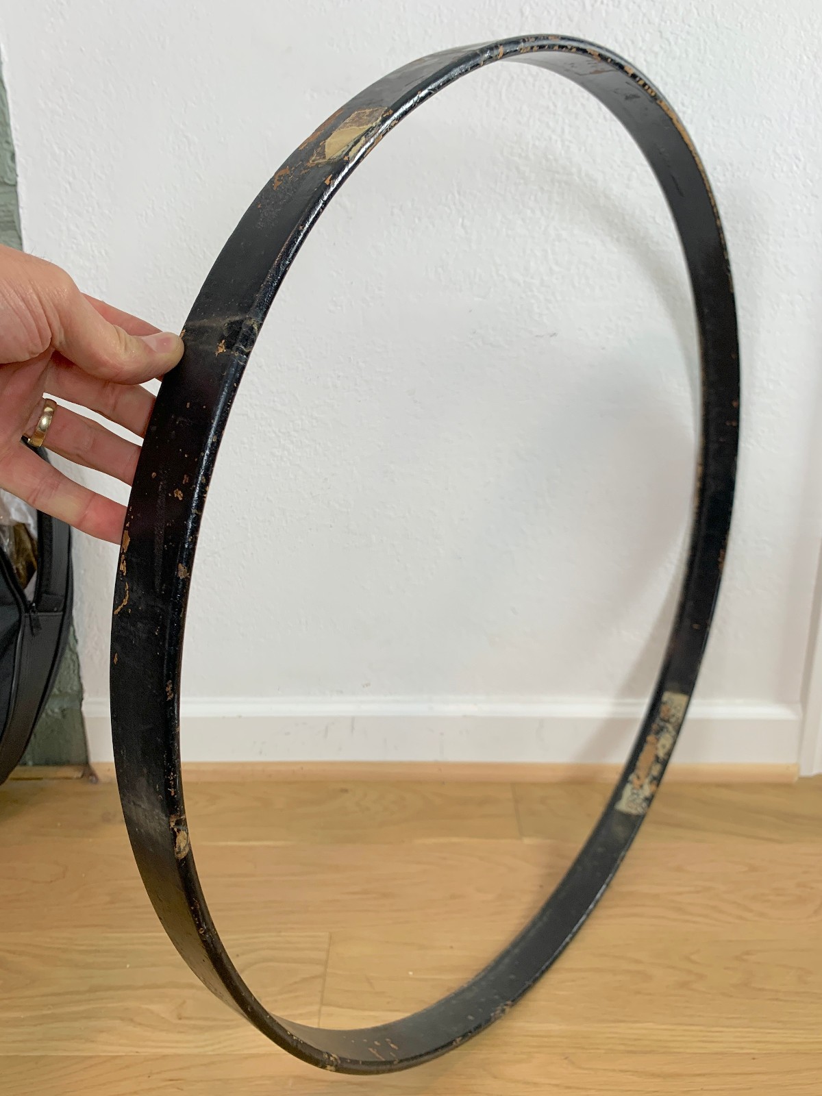 LUDWIG 1910s 20s Vtg 27.5-Inch Bass Kick Drum HOOP COUNTERHOOP Part Solid Maple
