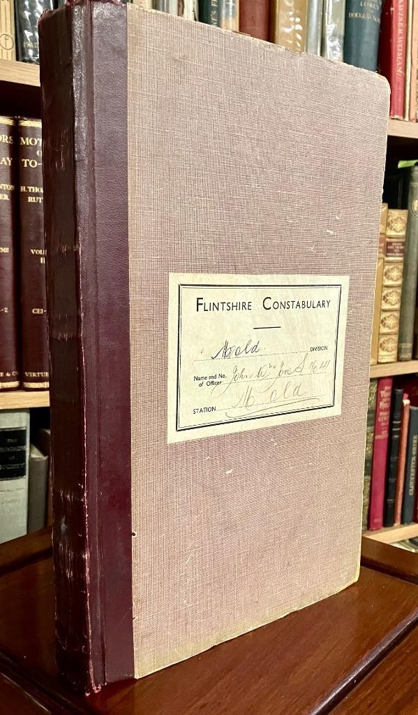 Original WW2 POLICE CRIME LOG Hundreds Of HAND WRITTEN REPORTS Flintshire Wales