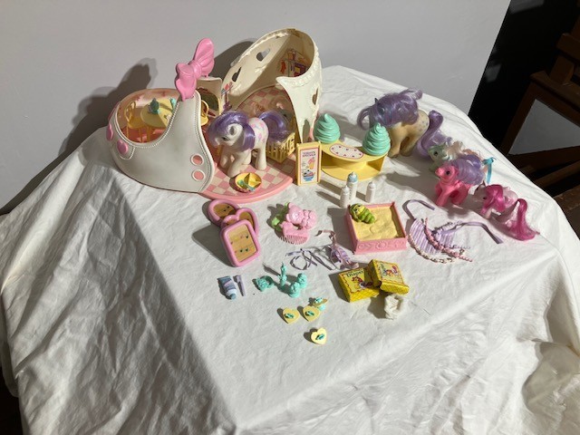 my little pony satin slipper sweet shoppe & accessories