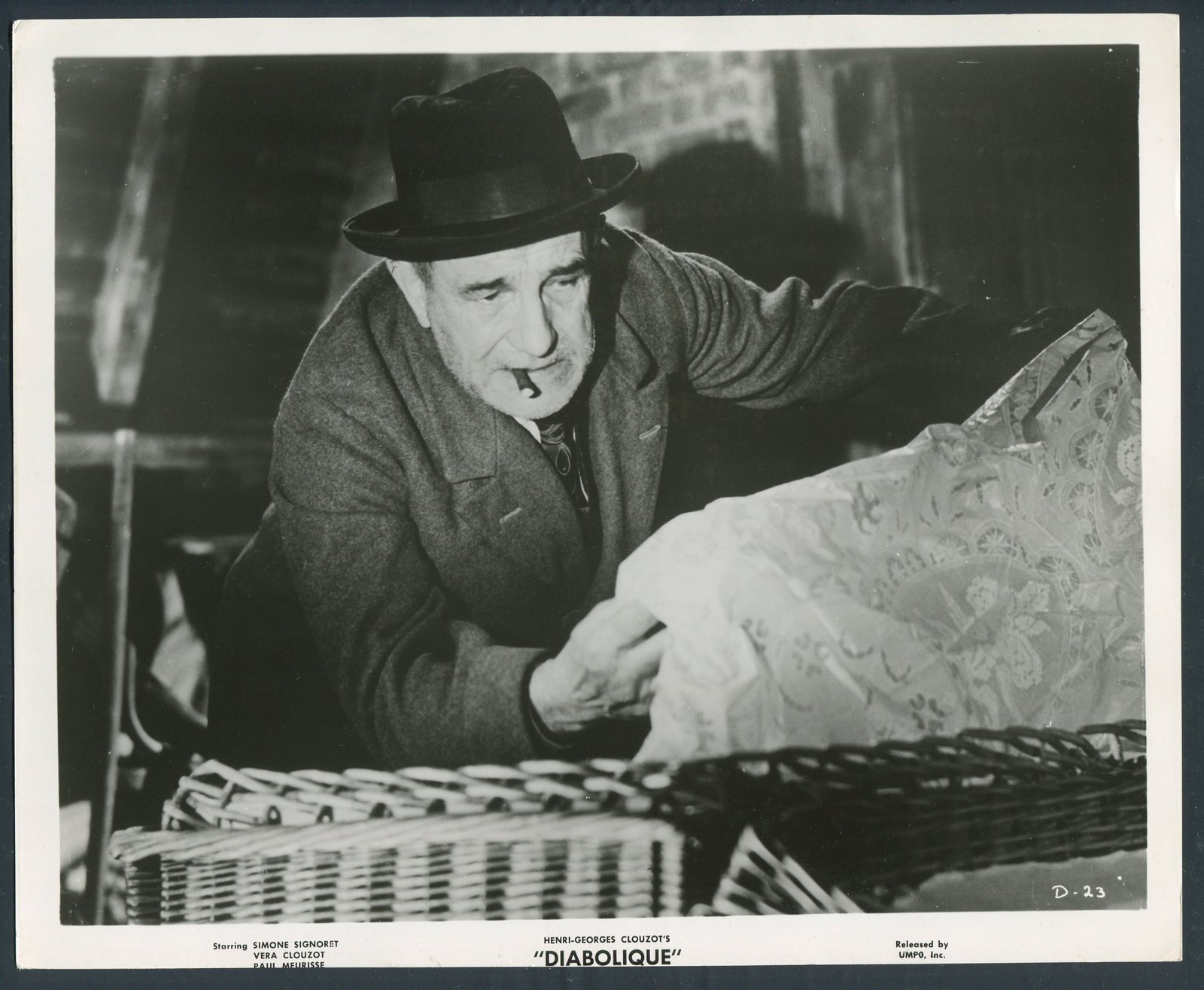 CHARLES VANEL in Diabolique '55 CIGAR HAT