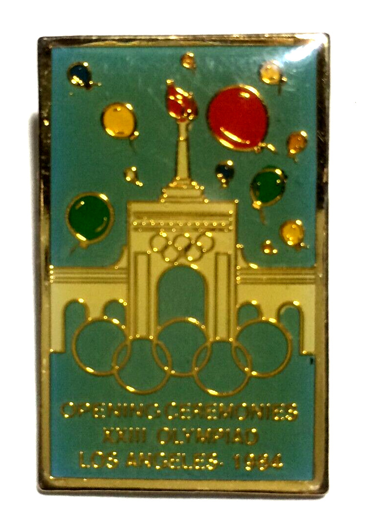 1984 Olympics Opening Ceremony Vintage Lapel Pin Olympic Memorabilia
