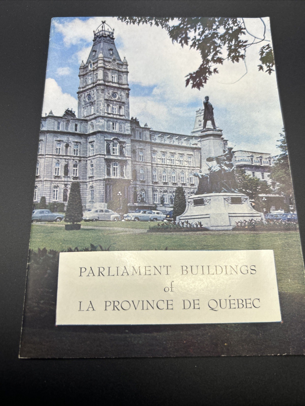Canada Parliament Buildings Of Quebec Guide Vintage Travel Brochure