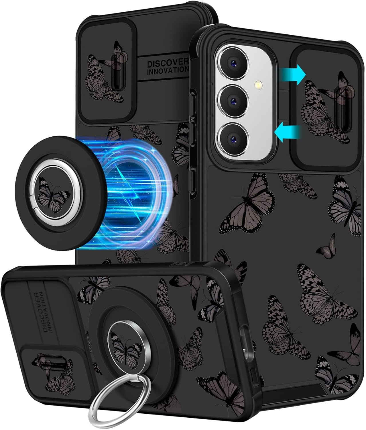 Samsung Galaxy S25 Plus/S24 Plus Case - [2in1] Cute Girls Phone Cover Aesthetic