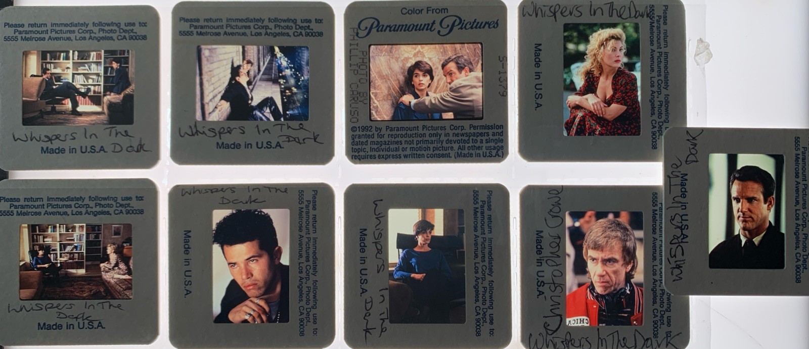 WHISPERS IN THE DARK Annabella Sciorra Anthony LaPaglia 1992 35mm Slides x9
