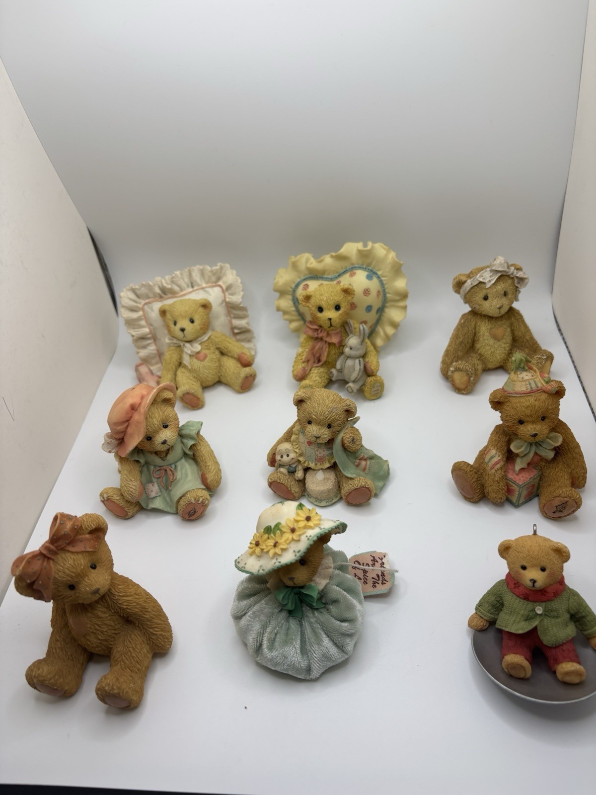 Vintage Hamilton Gifts Bear Figurine Set Ed Hillman 1992 Lot of 9 Karen