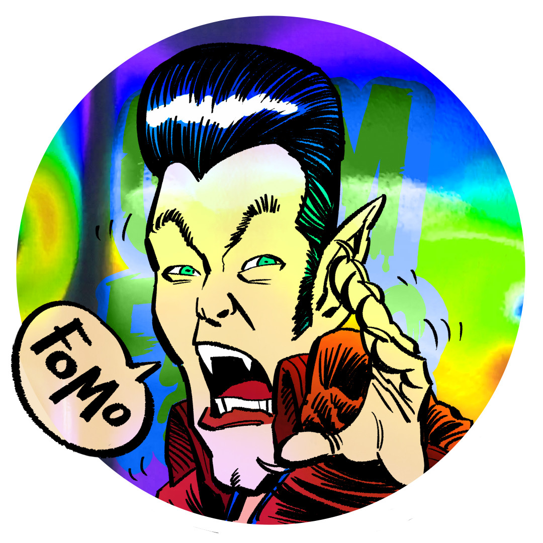 Lord Mockula FOMO Grim Folks - NFT Crypto - Affordable - Good Fun Art - MINT #84