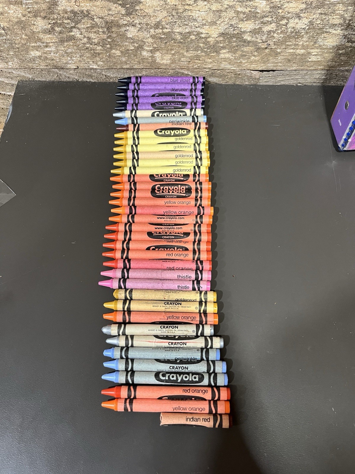 Crayola Crayons Retired Lot Of (35) Binney Smith Indian Red Silver +more