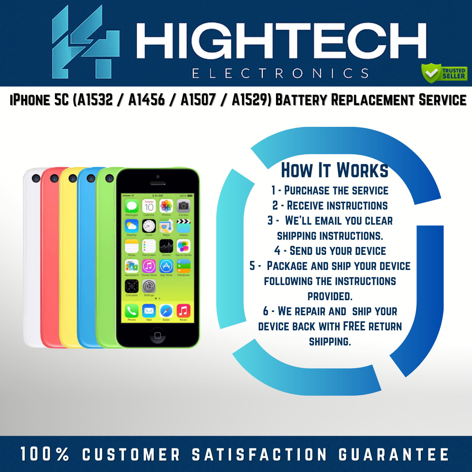 iPhone 5C Battery Replacement Service Repair
