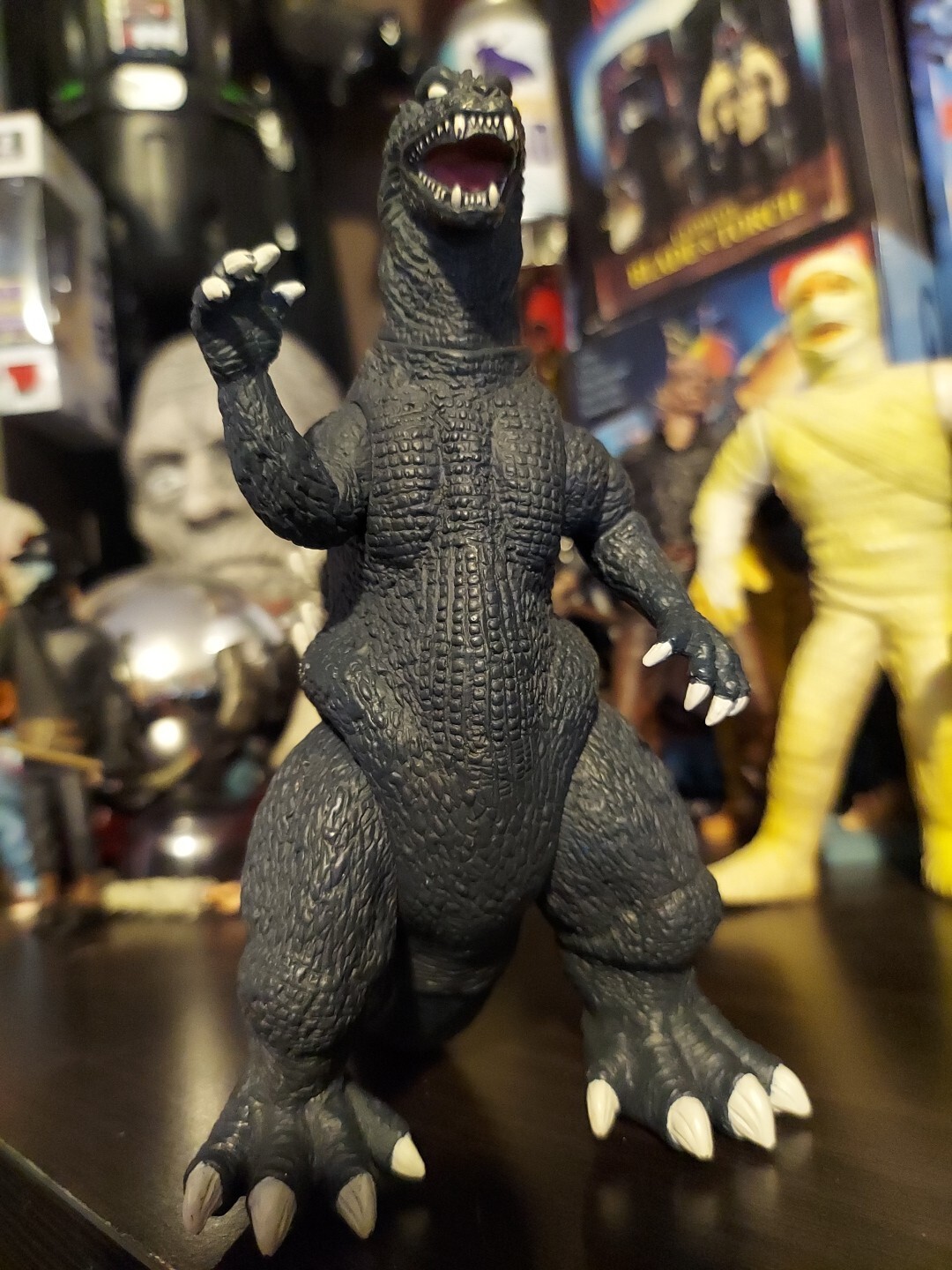 2005 Toho Bandai GODZILA Design 6” Vinyl Figure White Scales Movie Monster