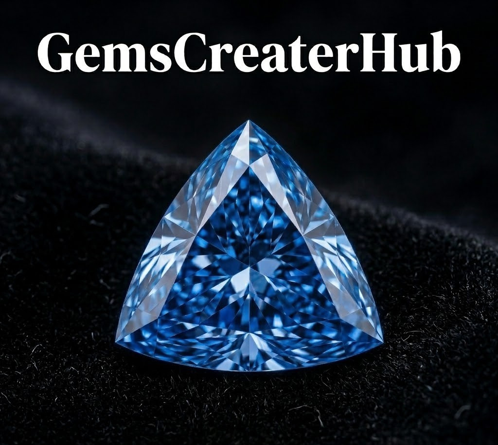 2 Ct Certified Lab Grown Trillion Cut Blue Color Diamond D Grade VVS1