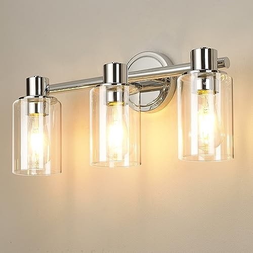 3 Light Bathroom Wall Light Fixtures Bathroom Wall Sconce with 3 Lights Chrome