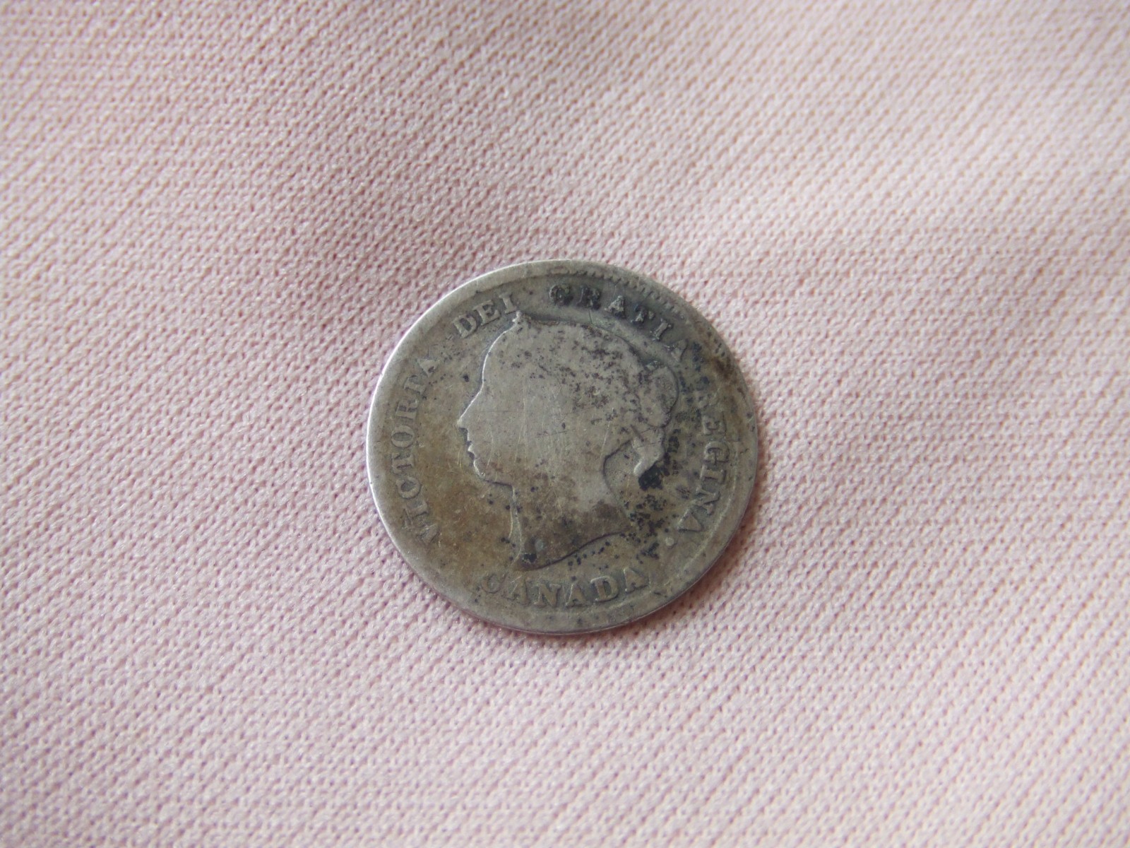 Canada 1885 5 Cents silver coin