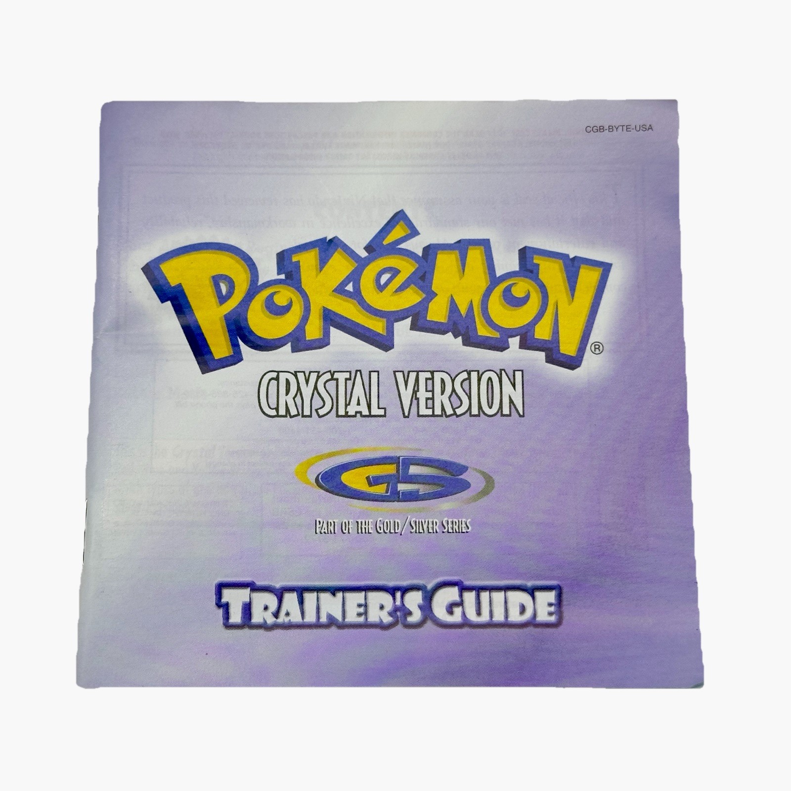 MANUAL ONLY Pokemon Crystal Version Trainers Guide Gameboy VGC SHIPS FREE!