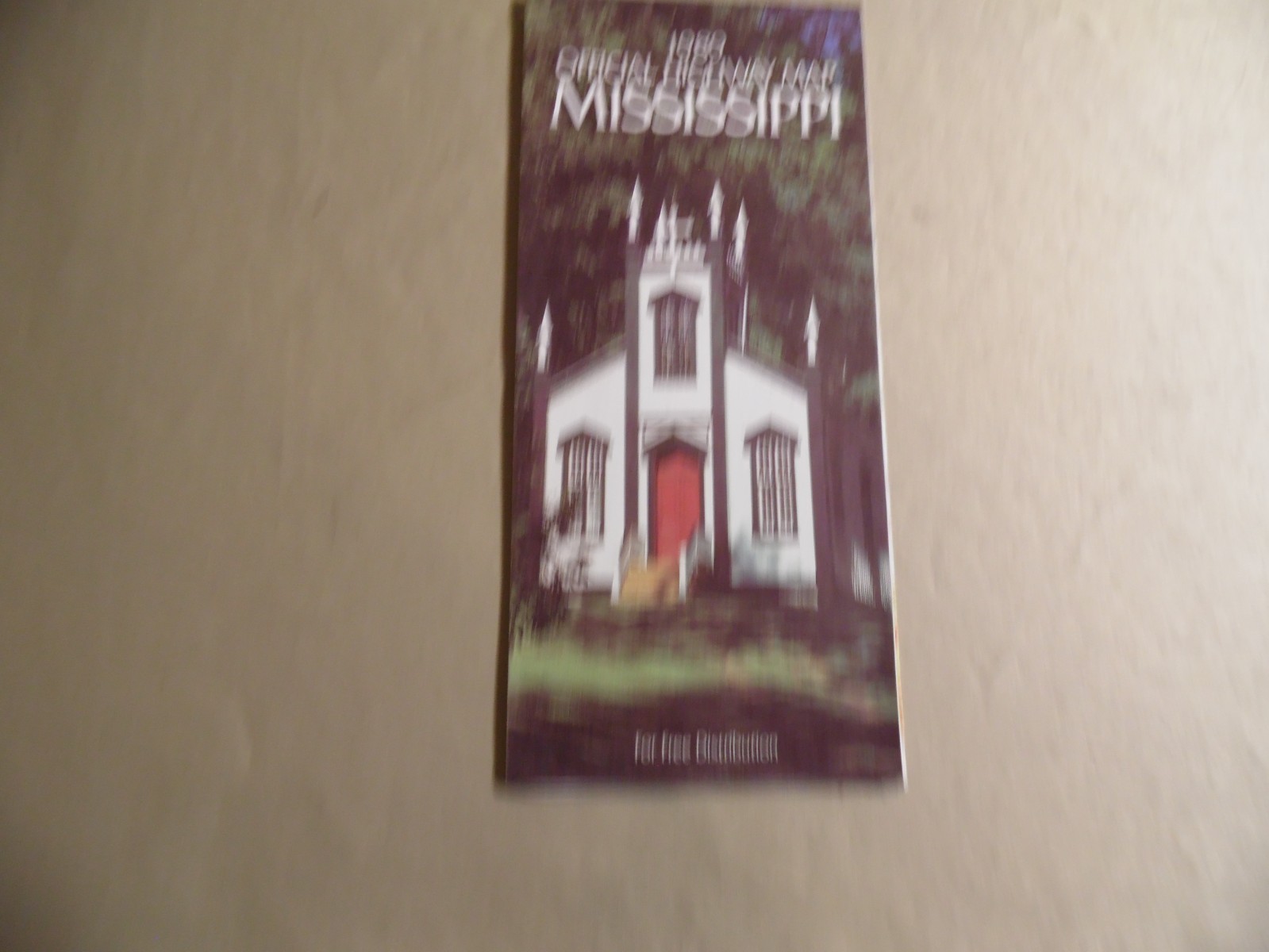 1989 Official Highway Map Mississippi / Free Domestic Shipping