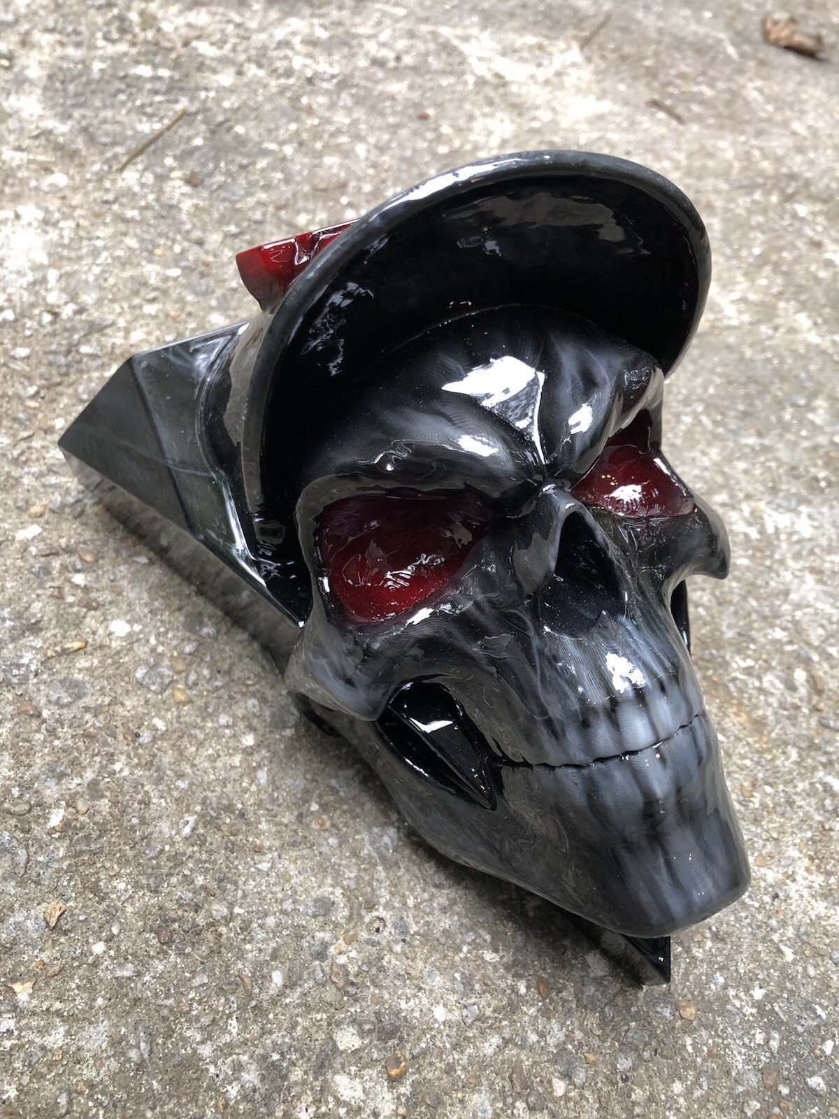 Skull Hat -  Victory Jackpot Vegas  Cheese Wedge Cross Country Hammer Red/Black