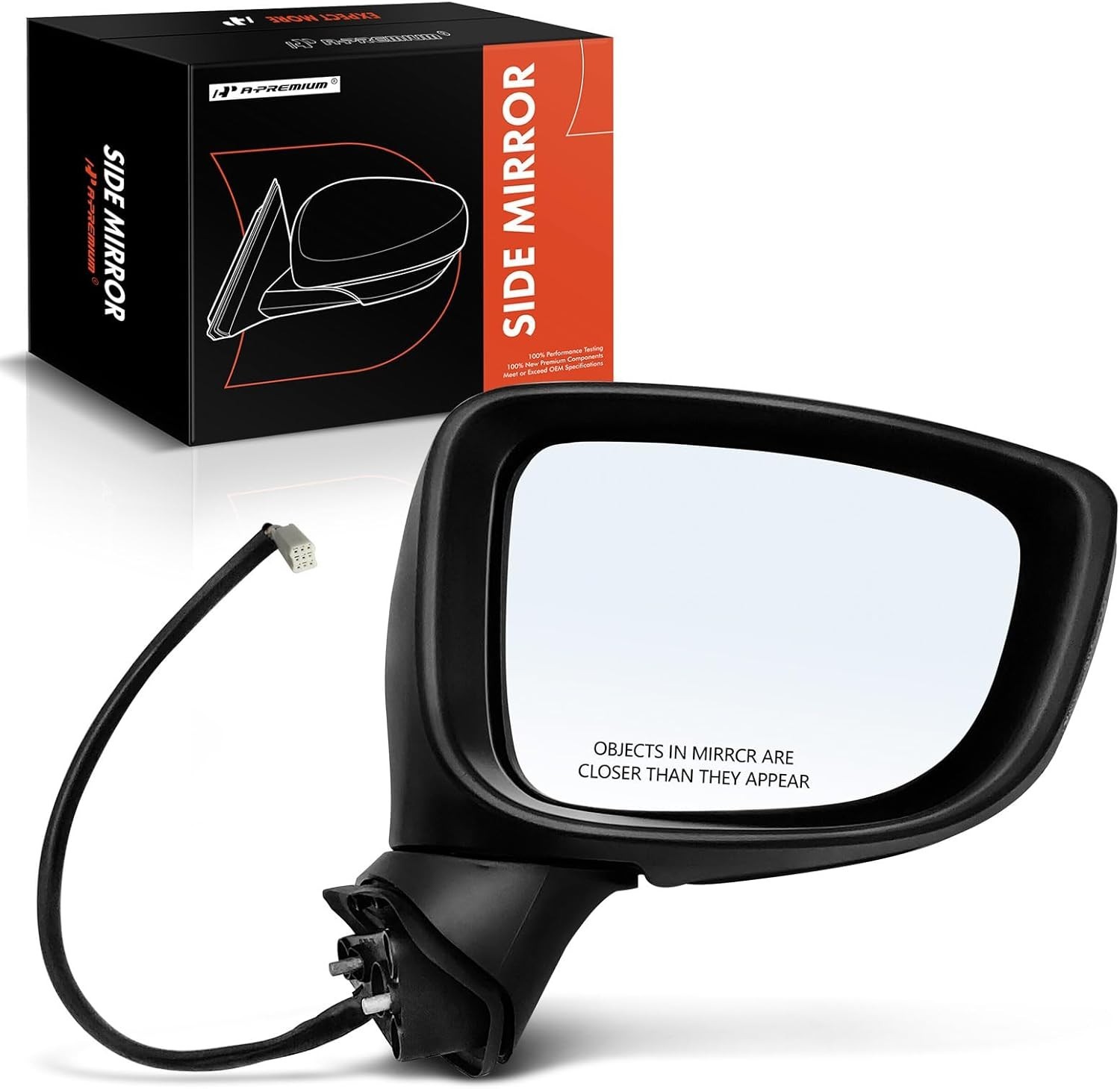 Passenger Side Power Door Mirror Fits For Mazda 3/3 Sport 2014-2016 Heated Manua