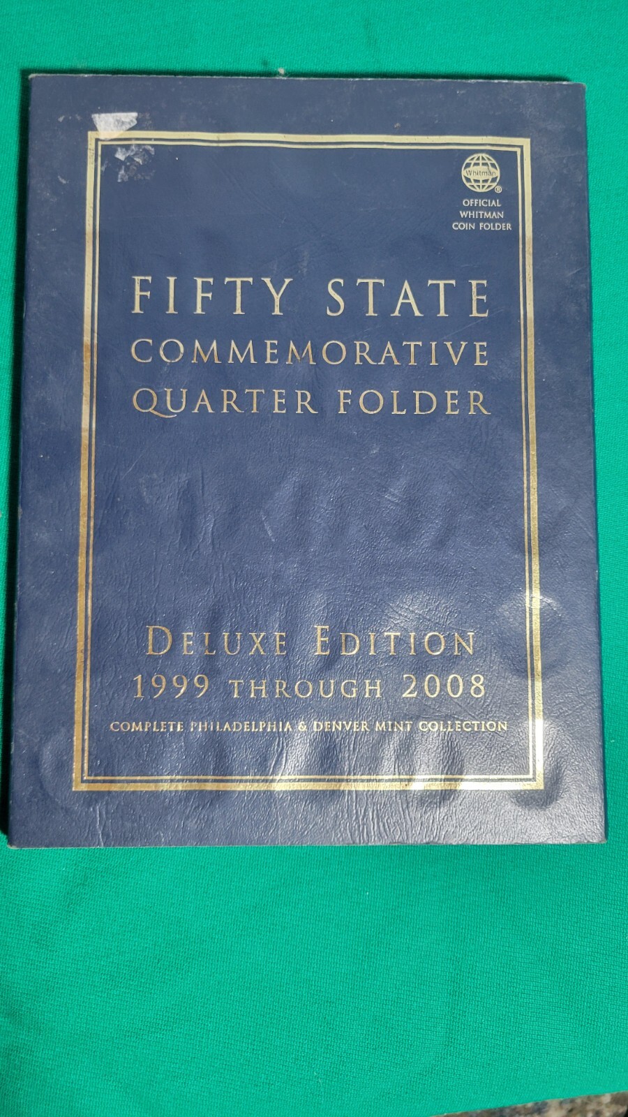 Whitman Deluxe Edition 1999-2008 Fifty State Commemorative Quarter Folder $21.75