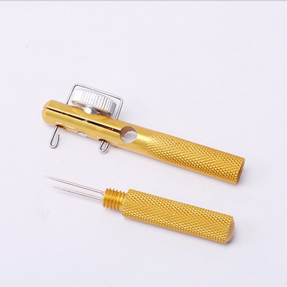 2 Pcs Portable Metal Fishing Line Tyer Knotter Device Hook Tying Tool