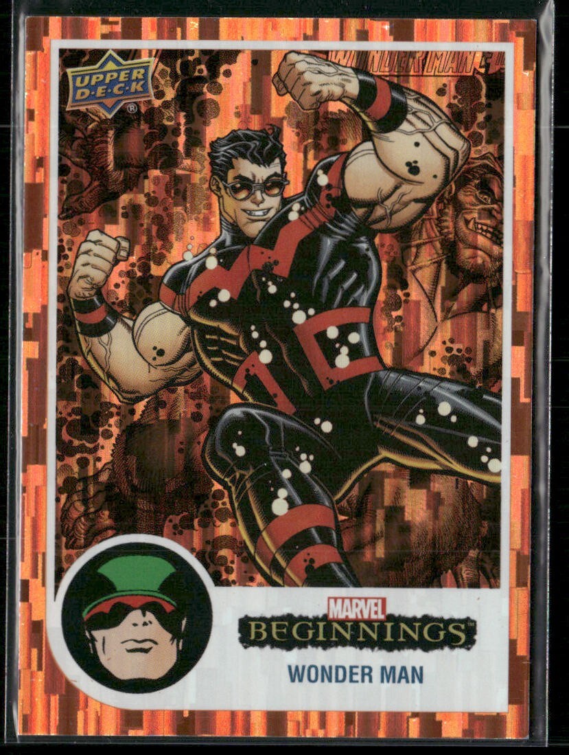 2022 Upper Deck Marvel Beginnings Orange Rainbow Bridge /199 #133 - Wonder Man