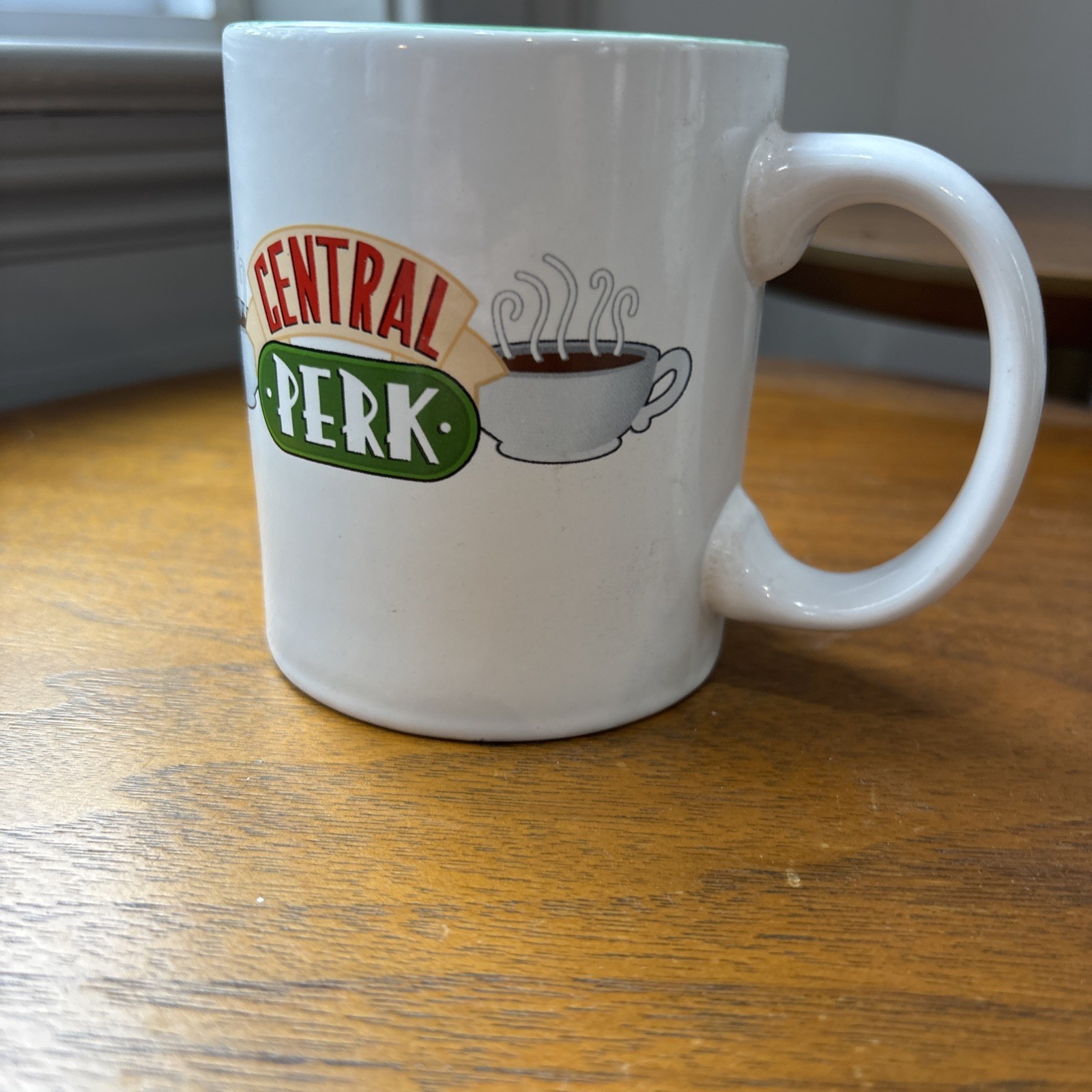 Central Perk White Coffee Mug - Friends TV Show - Large 12oz, Great Condition