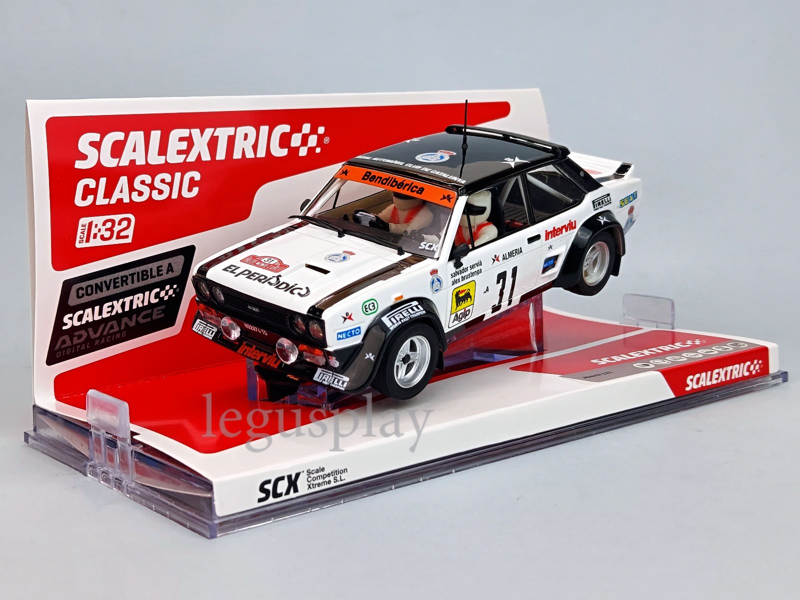 Slot Car SCX Scalextric U10611S300 Fiat 131 Abarth #31 - S.Serviá Montecarlo '79