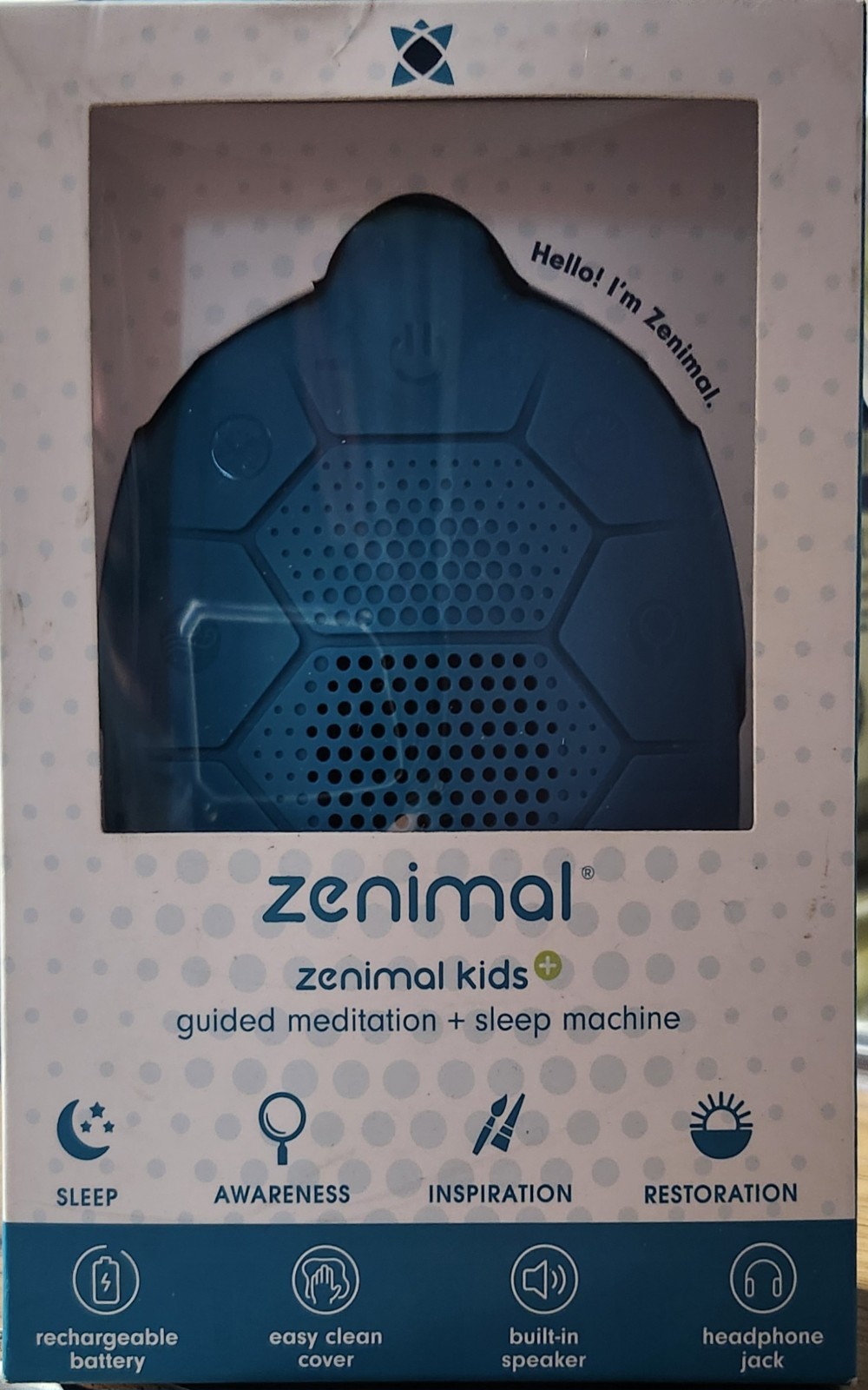 Zenimal Kids + 2.0 Guided Meditation Sleep Machine Teal Turtle Sleep Awareness