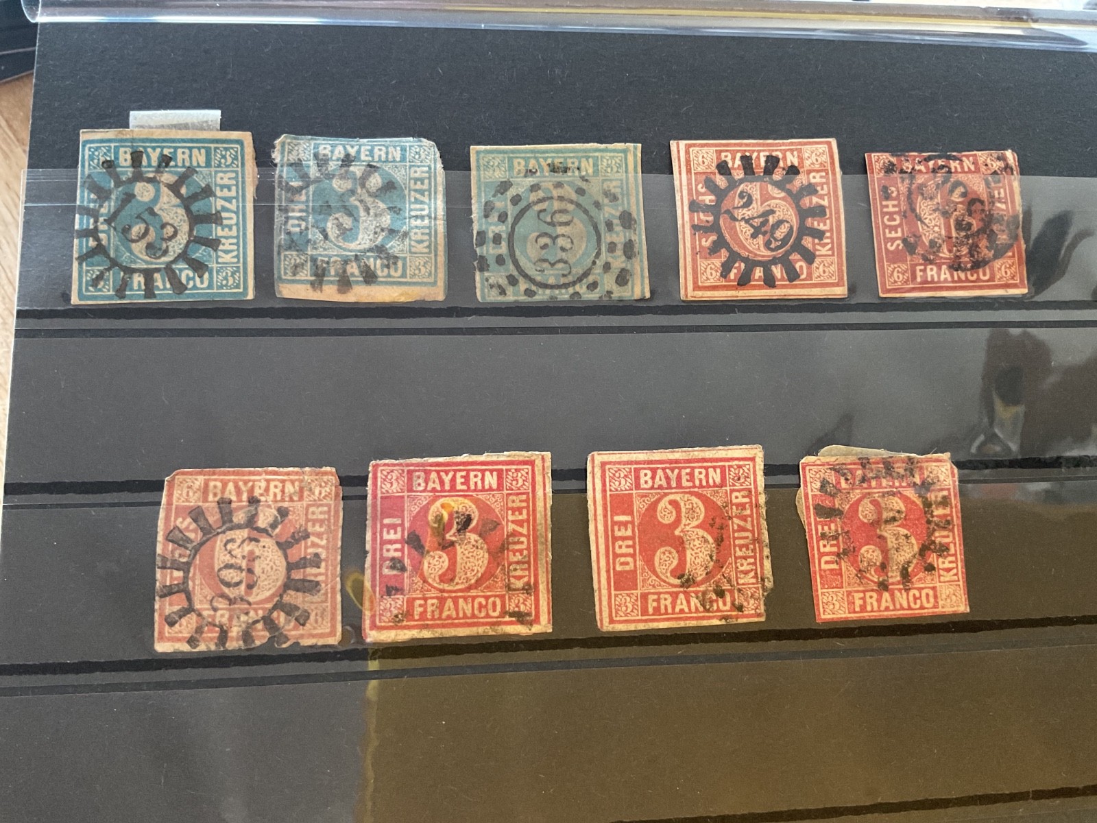 Germany Bavaria 1850 - 1862  used stamps  B3453