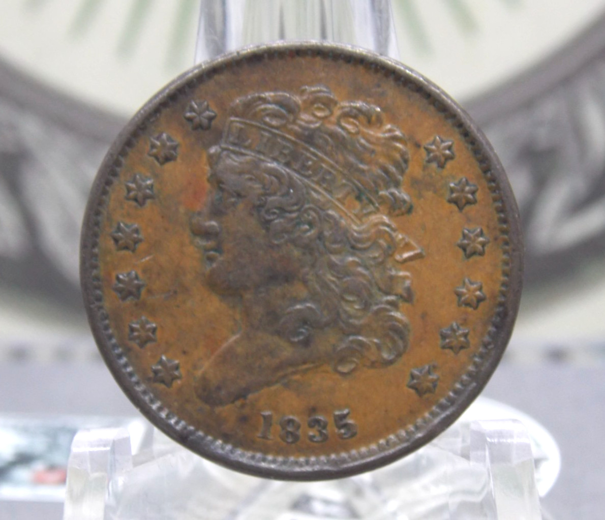 1835 Classic Head Copper Half Cent 1/2c #EC6 East Coast Coin & Collectables, Inc