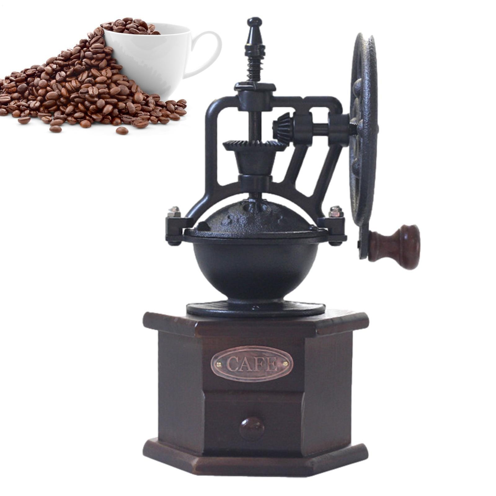 Metal Manual Coffee Bean Grinder Iron Vintage Hand Coffee Mill Commercial