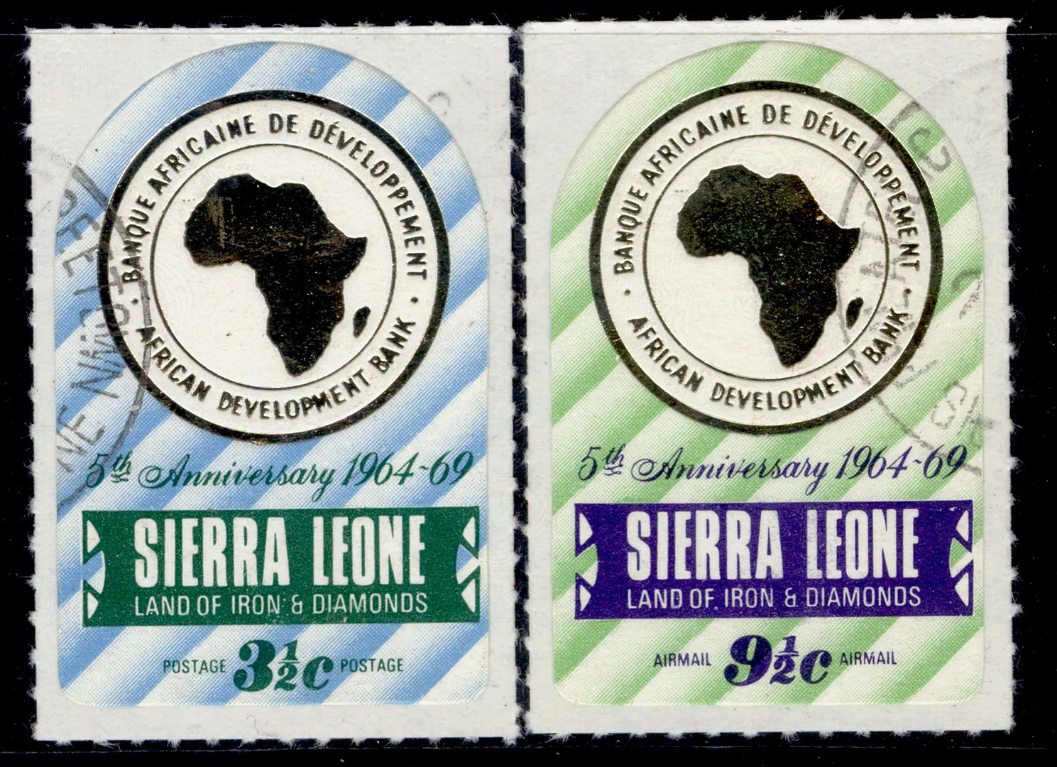 SIERRA LEONE QEII SG491-492, 1969 African development set, FINE USED.