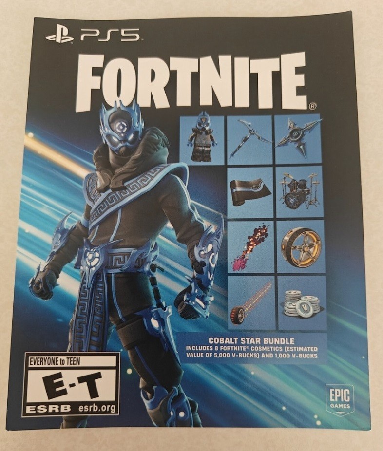 [Trusted Seller] Fortnite Game Digital Code Cobalt Star Bundle + 1000 V Bucks