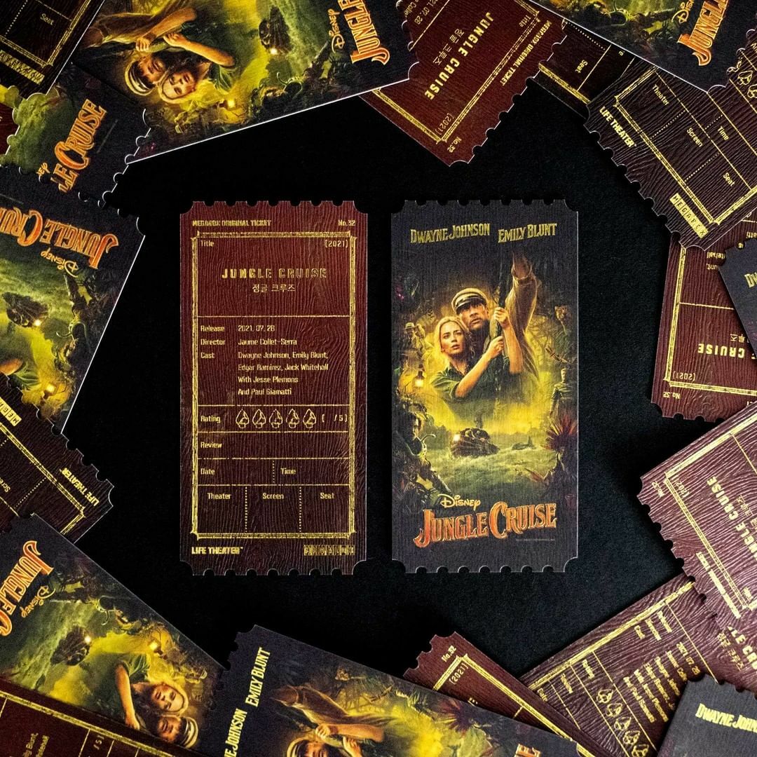 Jungle Cruise korea Megabox Original Limited movie  ticket D/S