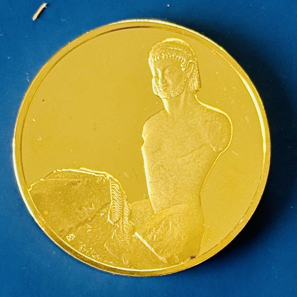 Art Treasures of Ancient Greece- RAMPIN HORSEMAN 24K Gold Plated Bronze