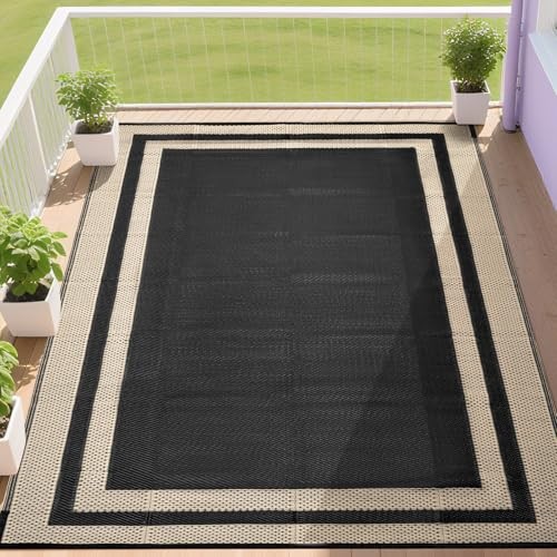 Outdoor Rugs 9x12 Waterproof for Patios Clearance,Large Plastic Straw Mats for 